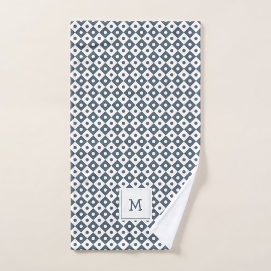 Moderne geometrische patronen monogrammen | Leistb Bad Handdoek (Handdoek)