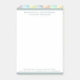 Moderne geometrische patronen Post-it® notes 4 x 6