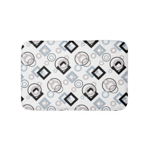 Moderne geometrische patroon meerkleurig badmat
