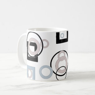 Moderne geometrische patroon meerkleurig koffiemok