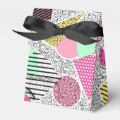 Moderne geometrische patroon Memphis-patronen geïn Bedankdoosjes (Voorkant Zijde)