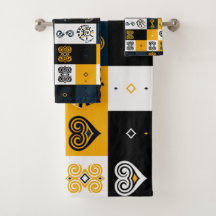 Moderne geometrische patroon trendy geel