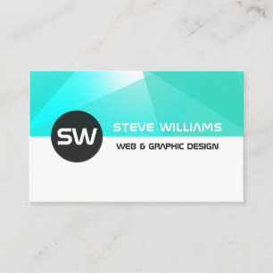 Moderne geometrische patroonafdekking visitekaartje