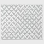 Moderne Geometrische Patroongrijze driehoeken Cadeaupapier (Vlak)