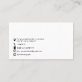 Moderne geometrische pijlen | Pictogrammen op wit Visitekaartje (Achterkant)