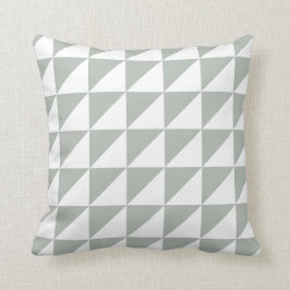 Moderne geometrische piloot in Silver Grey Kussen