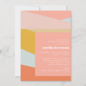 Moderne Geometrische proefpasta-afstudeerpartij Kaart (Voorkant)