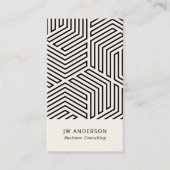 Moderne geometrische QR-code Visitekaartje (Voorkant)