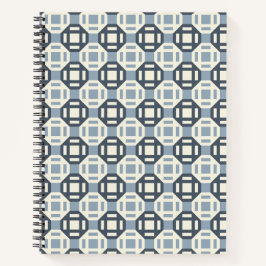 Moderne geometrische quilt geïnspireerde patroon notitieboek