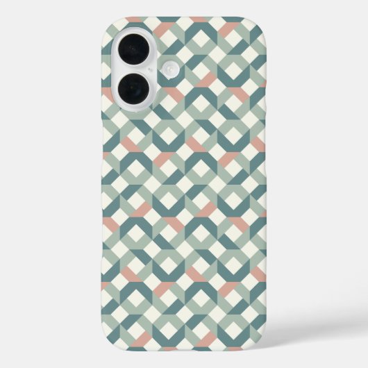 Moderne Geometrische Quilt Geïnspireerde Telefoonh Case-Mate iPhone Case (Achterkant)