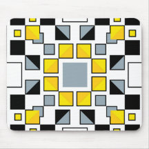 Moderne Geometrische Quilt Patroon Kunst