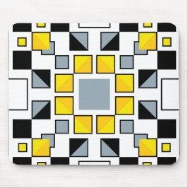 Moderne Geometrische Quilt Patroon Kunst Muismat