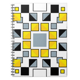 Moderne Geometrische Quilt Patroon Kunst Notitieboek