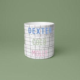 Moderne geometrische raster groen eenvoudig voerbakje