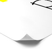 Moderne geometrische regenboogcirkels Vrede Poster (Hoek)