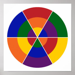 Moderne geometrische regenboogpatronen LGBT Pride Poster