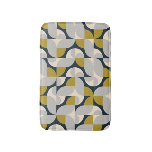 Moderne geometrische  retro achtergrond badmat (Voorkant Verticaal)