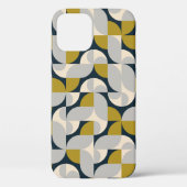 Moderne geometrische retro achtergrond Case-Mate iPhone case (Achterkant)