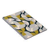 Moderne geometrische retro achtergrond notitieboek (Rechterzijde)