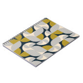 Moderne geometrische retro achtergrond notitieboek (Linkerzijde)