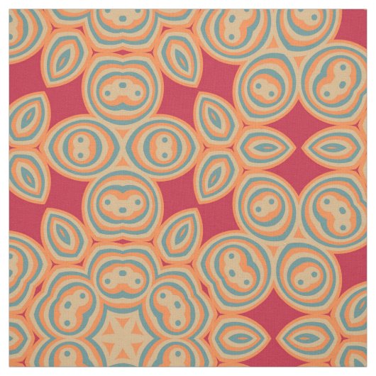 Moderne geometrische Retropatronen #11 Stof (Swatch)