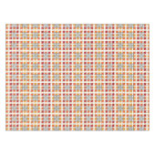 Moderne geometrische rode Amber kwadratenpatroon Tafelkleed (Voorkant (Horizontaal))