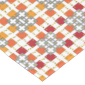 Moderne geometrische rode Amber kwadratenpatroon Tafelkleed (Gekanteld)