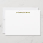 Moderne Geometrische Rode Olijf Groene Monogrammen Notitiekaartje (Voorkant)