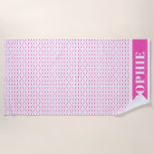 Moderne geometrische roze cirkels Baby Kinderen Strandlaken (Voorkant)