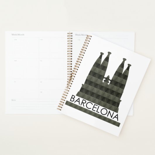 Moderne geometrische Sagrada Familia Barcelona Sky Planner (Display)