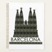 Moderne geometrische Sagrada Familia Barcelona Sky Planner (Voorkant)