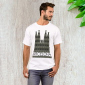 Moderne geometrische Sagrada Familia Barcelona Sky T-shirt