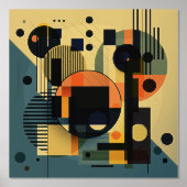 Moderne geometrische samenstelling 2 folie prints (Voorkant)