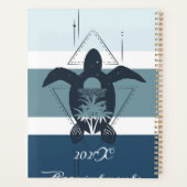 Moderne geometrische schildpad op maat planner (Achterkant)