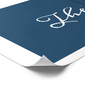 Moderne geometrische schildpad op maat poster (Hoek)