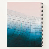 Moderne Geometrische scriptnaam Aangepaste naam Notitieboek (Achterkant)