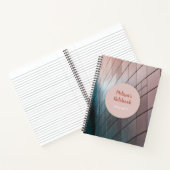 Moderne Geometrische scriptnaam Aangepaste naam Notitieboek (Binnen)