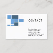 Moderne geometrische sjabloon met QR-code Visitekaartje (Achterkant)