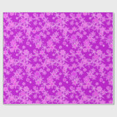 Moderne geometrische sneeuwvlokken, Paarse methyst Cadeaupapier (Vlak)