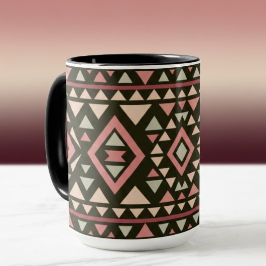 Moderne geometrische Southwest-stijl Mok