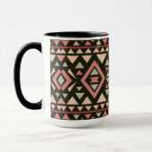 Moderne geometrische Southwest-stijl Mok (Links)