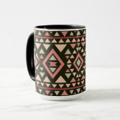 Moderne geometrische Southwest-stijl Mok (Voorkant links)