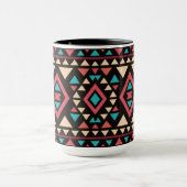 Moderne geometrische Southwest-stijl Mok (Midden)