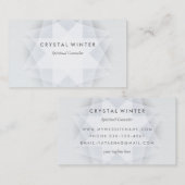 Moderne geometrische Star helder Visitekaartje (Voorkant / Achterkant)