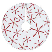 Moderne Geometrische Star Pattern Tree Skirt Kerstboom Rok (Voorkant)