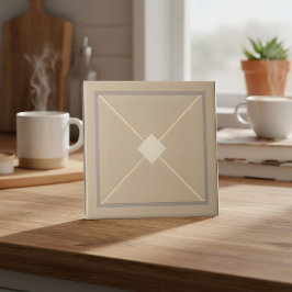 Moderne geometrische steruitbarsting Pat#17 Coffee Tegeltje