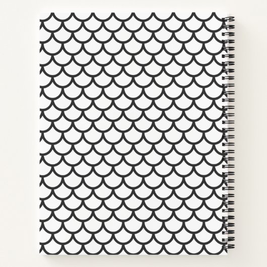 Moderne geometrische stijlboekbol notitieboek (Achterkant)