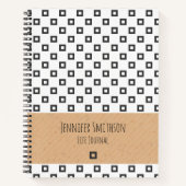 Moderne geometrische stijlboekbol notitieboek (Voorkant)