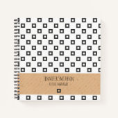 Moderne geometrische stijlboekbol notitieboek (Voorkant)