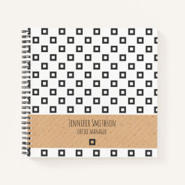 Moderne geometrische stijlboekbol notitieboek